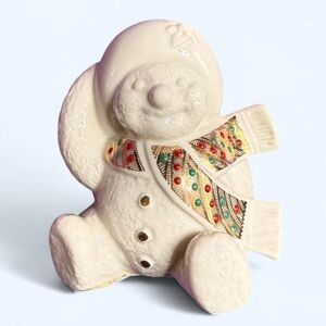Lenox China Jewels “Holly Snow” Snowman Figurine